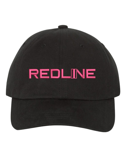 Redline Dad Hat Pink on Black - Underground Raffles